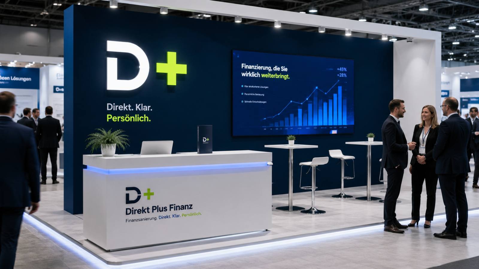 Symbolbild: Messestand eines Finanzdienstleisters